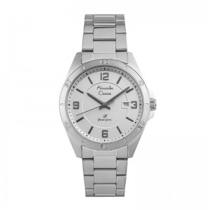 Alexandre Christie AC 1016 Silver White Steel Man MDBSSSL